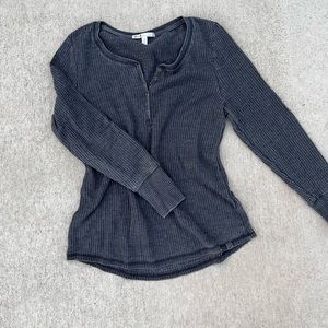 Brand new without tags long sleeve waffle shirt